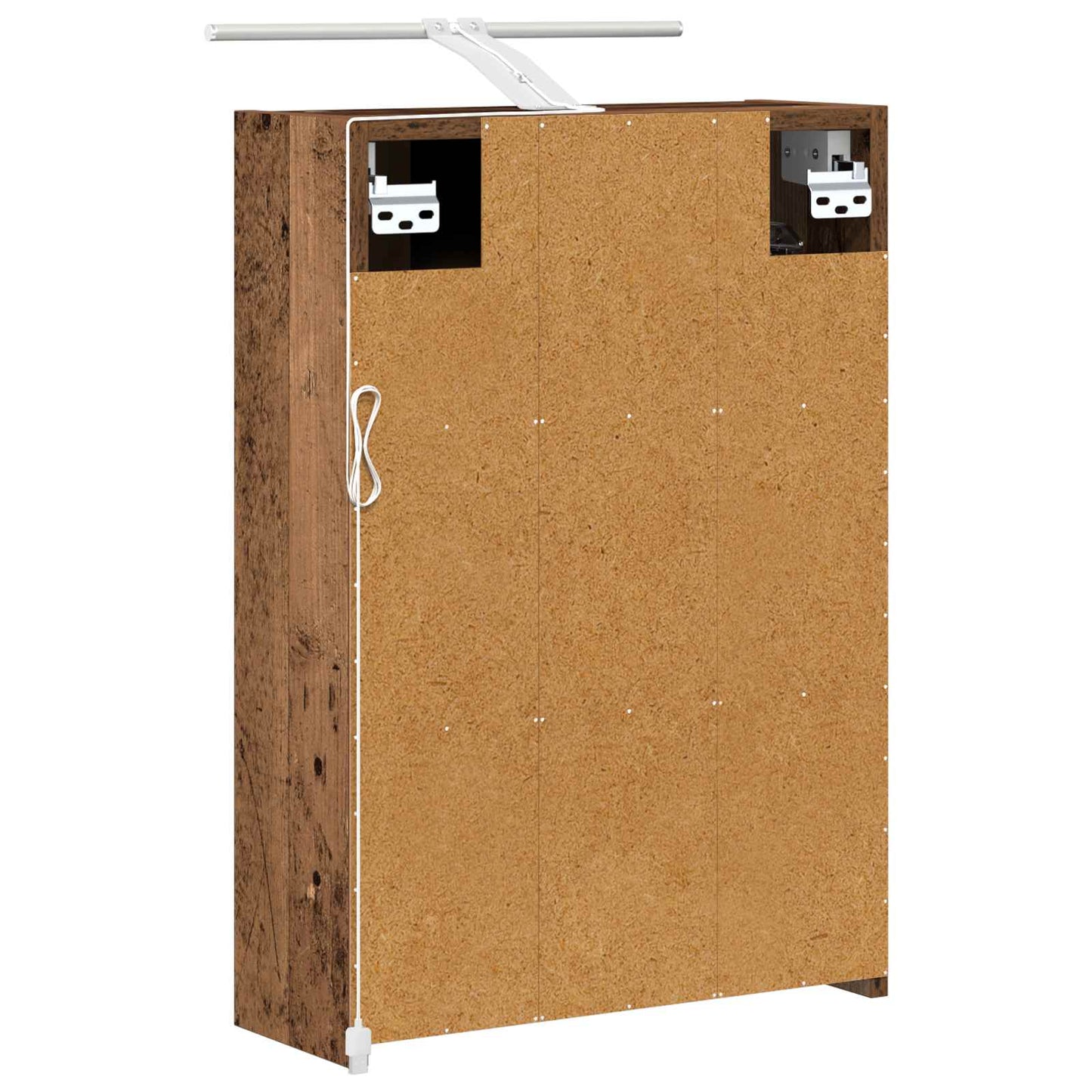 vidaXL Bathroom Mirror Cabinet with Shelf Old Wood 43 x 16 x 62.5 cm