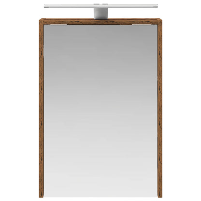 vidaXL Bathroom Mirror Cabinet with Shelf Old Wood 43 x 16 x 62.5 cm