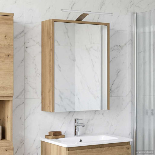 vidaXL Bathroom Mirror Cabinet Artisian Oak 43 x 16 x 62.5 cm