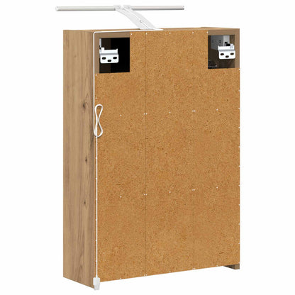 vidaXL Bathroom Mirror Cabinet Artisian Oak 43 x 16 x 62.5 cm