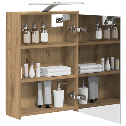 vidaXL Bathroom Mirror Cabinet Artisian Oak 43 x 16 x 62.5 cm