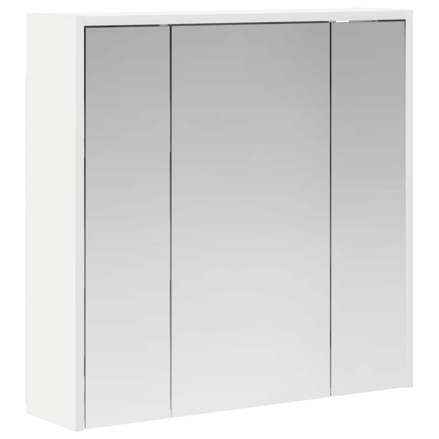 vidaXL Bathroom Mirror Cabinet White 63.5 x 16 x 62.5 cm