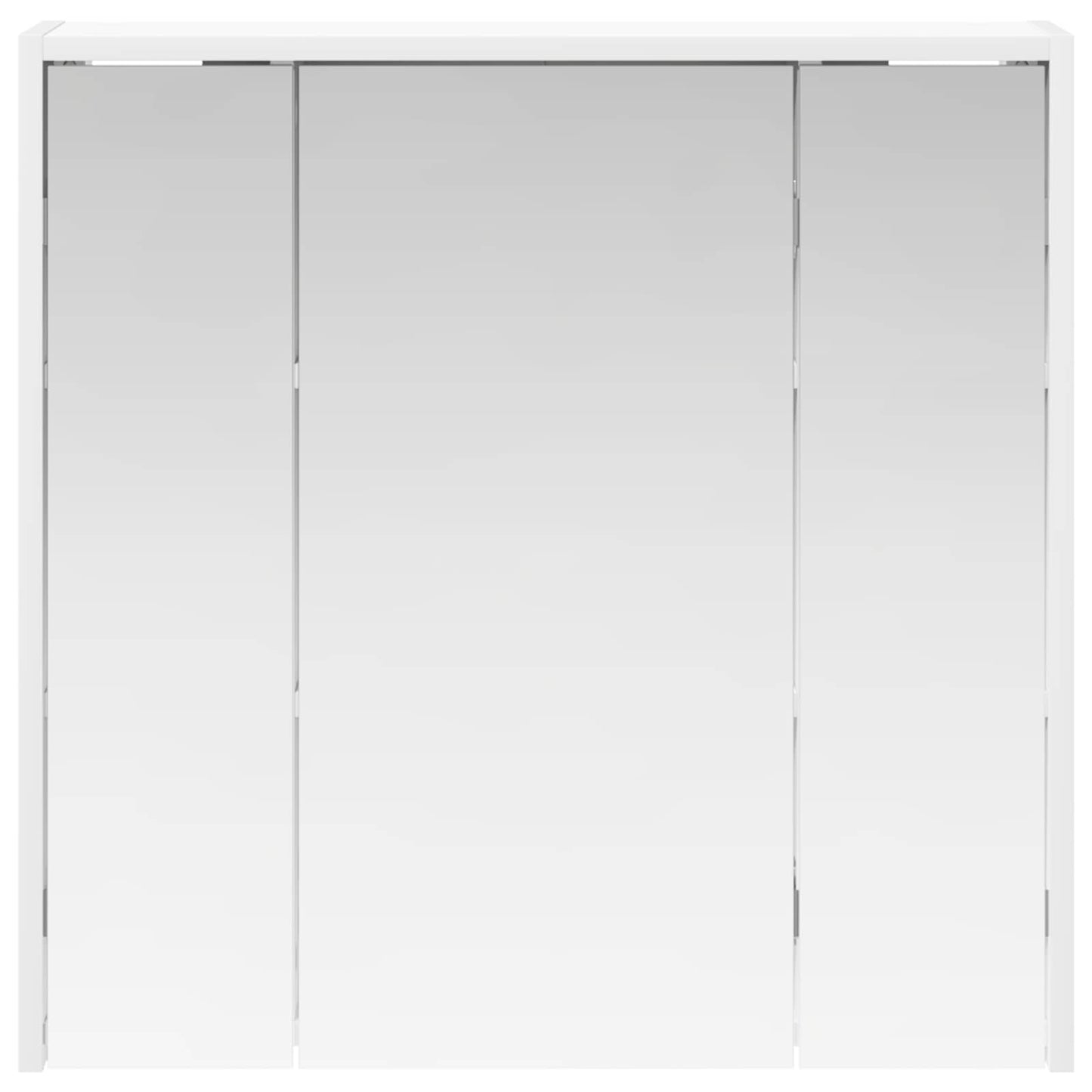 vidaXL Bathroom Mirror Cabinet White 63.5 x 16 x 62.5 cm