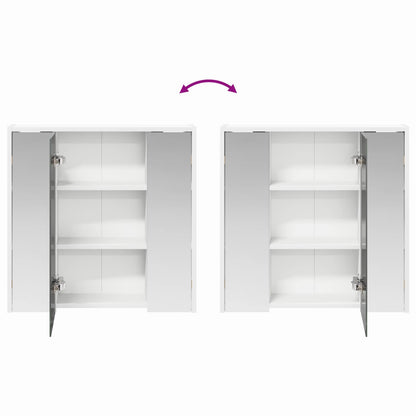 vidaXL Bathroom Mirror Cabinet White 63.5 x 16 x 62.5 cm