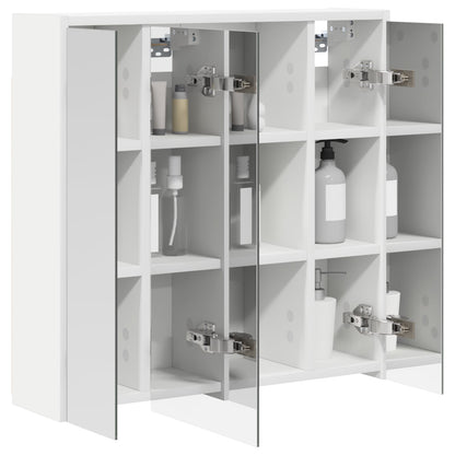 vidaXL Bathroom Mirror Cabinet White 63.5 x 16 x 62.5 cm