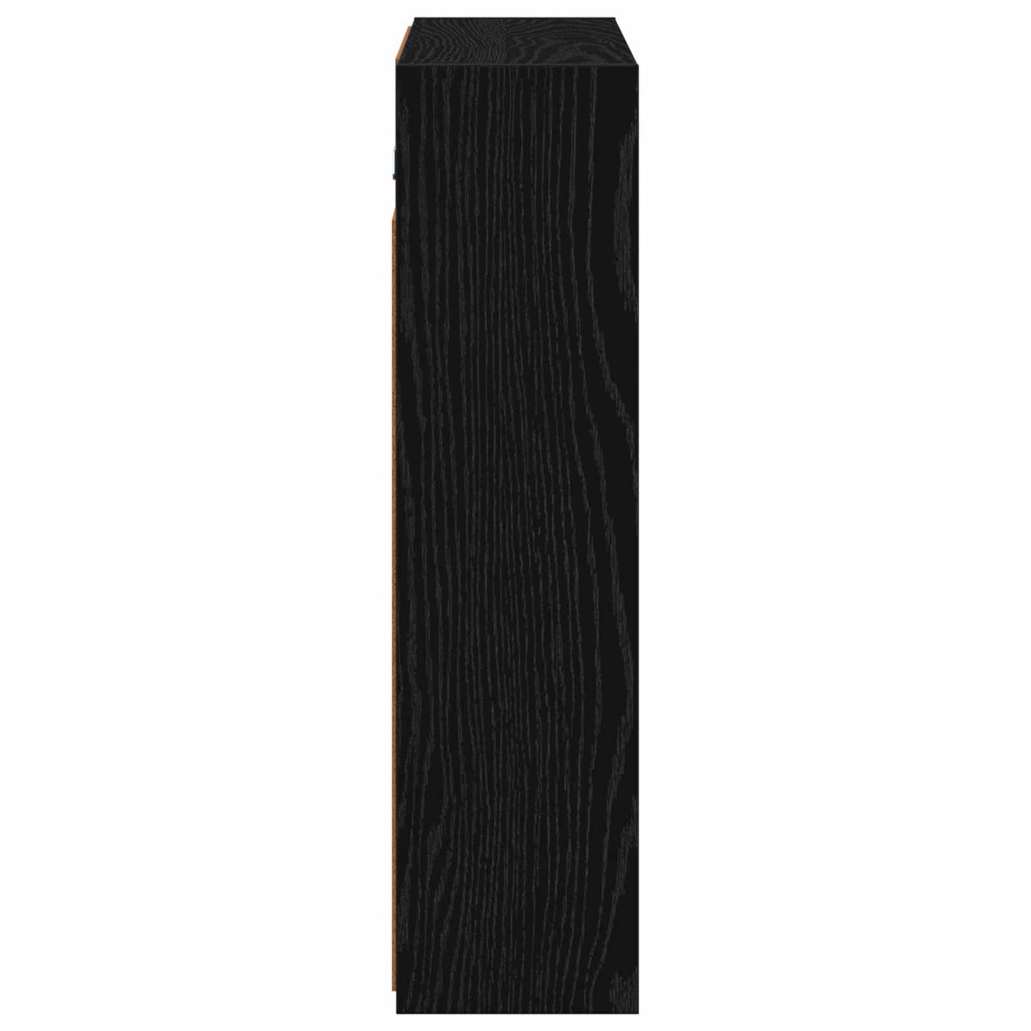 vidaXL Bathroom Mirror Cabinet Black Oak 63.5 x 16 x 62.5 cm