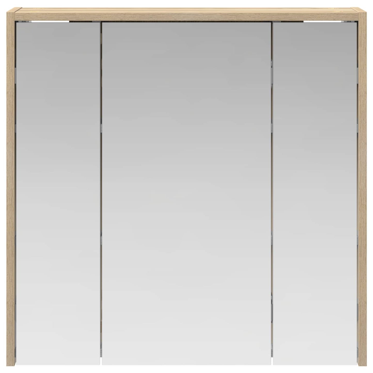 vidaXL Bathroom Mirror Cabinet Sonoma Oak 63.5 x 16 x 62.5 cm