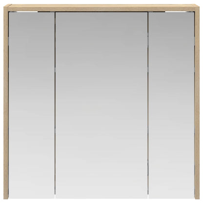vidaXL Bathroom Mirror Cabinet Sonoma Oak 63.5 x 16 x 62.5 cm