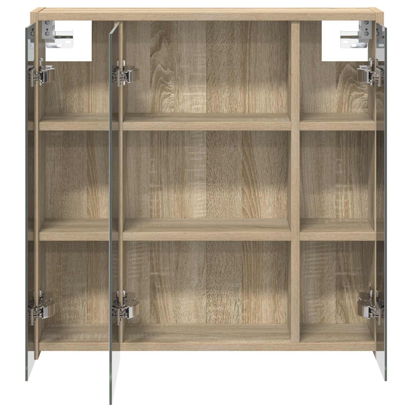 vidaXL Bathroom Mirror Cabinet Sonoma Oak 63.5 x 16 x 62.5 cm