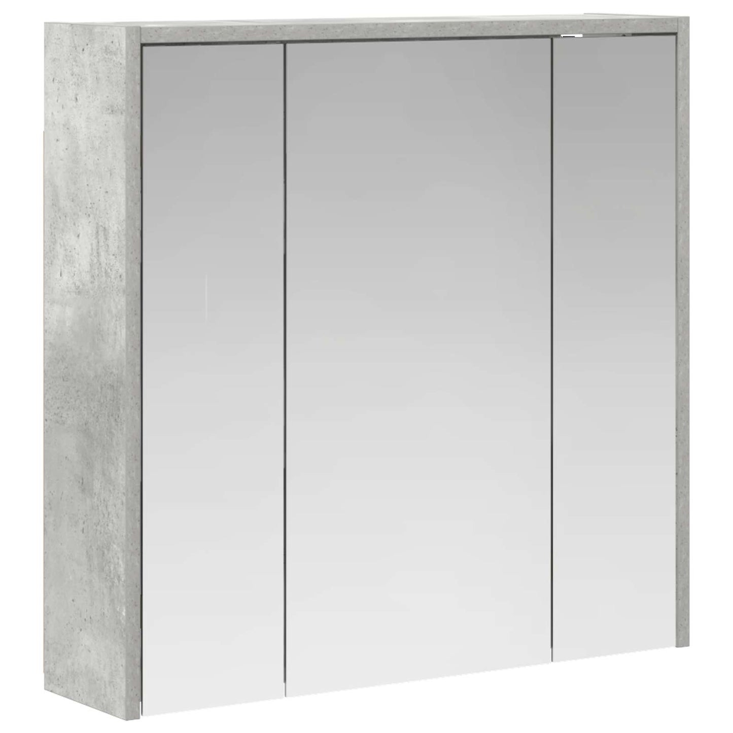 vidaXL Bathroom Mirror Cabinet Concrete Grey 63.5 x 16 x 62.5 cm
