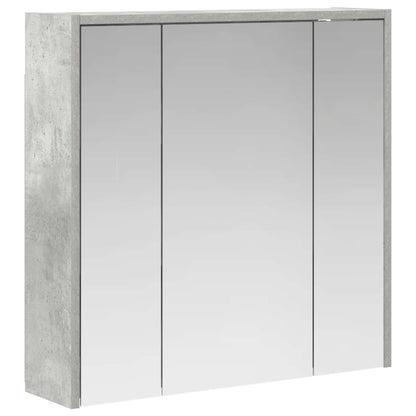 vidaXL Bathroom Mirror Cabinet Concrete Grey 63.5 x 16 x 62.5 cm