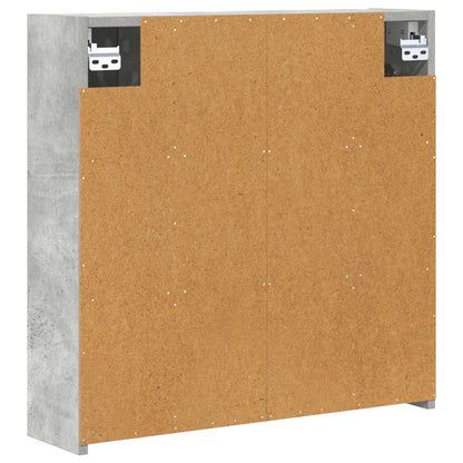 vidaXL Bathroom Mirror Cabinet Concrete Grey 63.5 x 16 x 62.5 cm