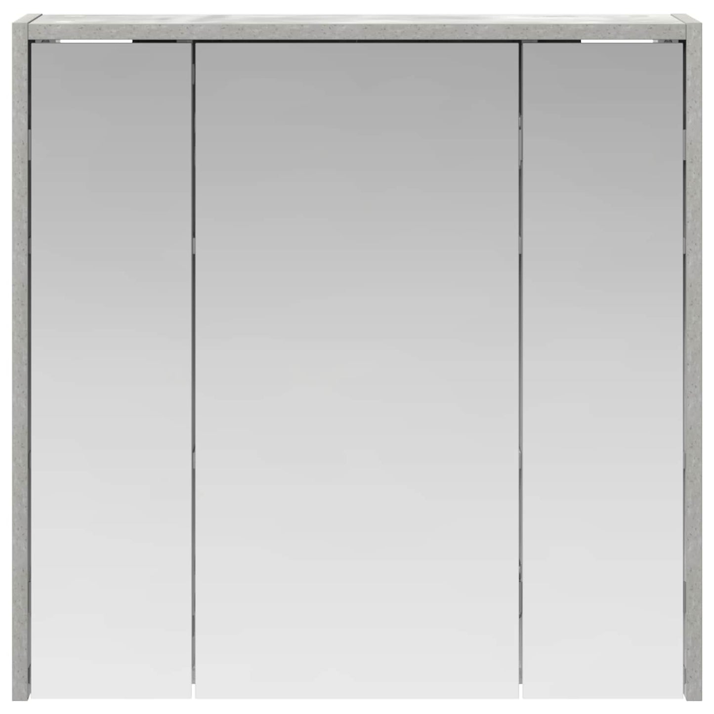 vidaXL Bathroom Mirror Cabinet Concrete Grey 63.5 x 16 x 62.5 cm