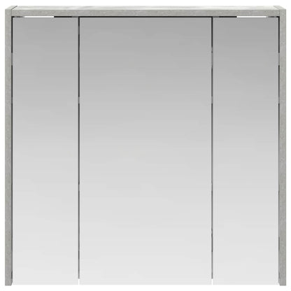 vidaXL Bathroom Mirror Cabinet Concrete Grey 63.5 x 16 x 62.5 cm