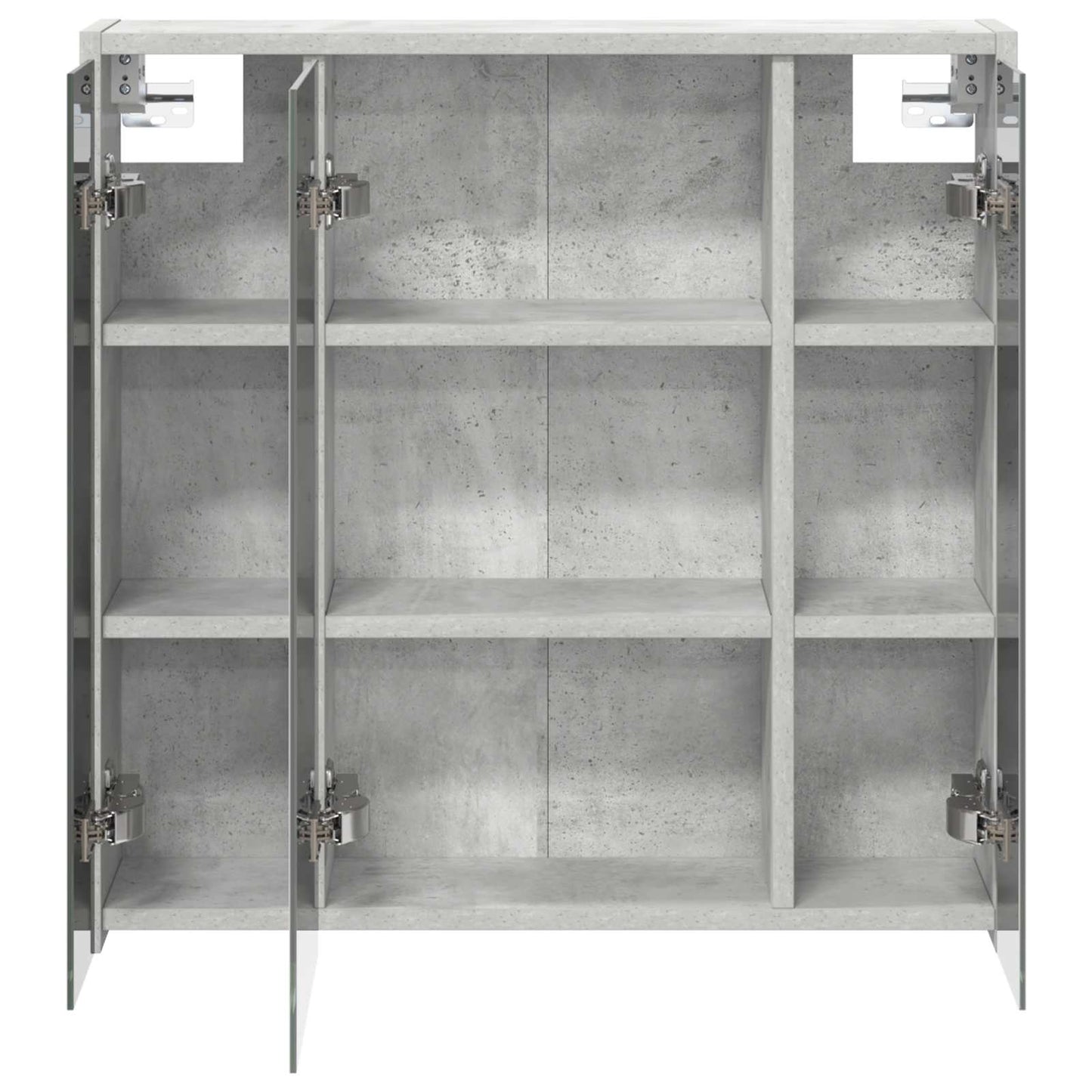 vidaXL Bathroom Mirror Cabinet Concrete Grey 63.5 x 16 x 62.5 cm