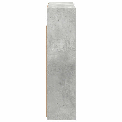 vidaXL Bathroom Mirror Cabinet Concrete Grey 63.5 x 16 x 62.5 cm