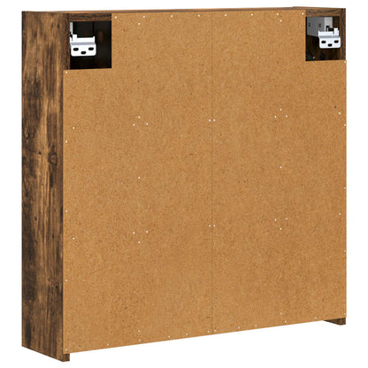 vidaXL Bathroom Mirror Cabinet Smoked Oak 63.5 x 16 x 62.5 cm