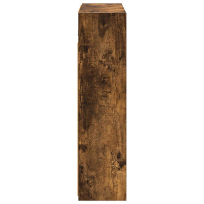 vidaXL Bathroom Mirror Cabinet Smoked Oak 63.5 x 16 x 62.5 cm