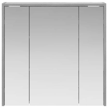 vidaXL Bathroom Mirror Cabinet Grey Sonoma 63.5 x 16 x 62.5 cm