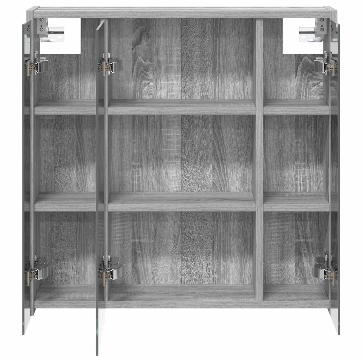 vidaXL Bathroom Mirror Cabinet Grey Sonoma 63.5 x 16 x 62.5 cm