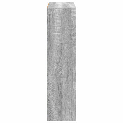 vidaXL Bathroom Mirror Cabinet Grey Sonoma 63.5 x 16 x 62.5 cm