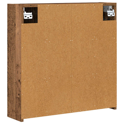 vidaXL Bathroom Mirror Cabinet Old Wood 63.5 x 16 x 62.5 cm