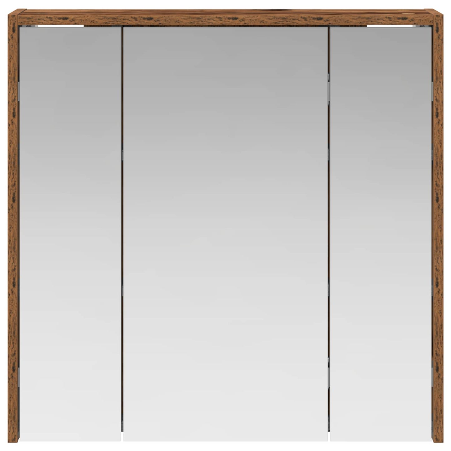 vidaXL Bathroom Mirror Cabinet Old Wood 63.5 x 16 x 62.5 cm