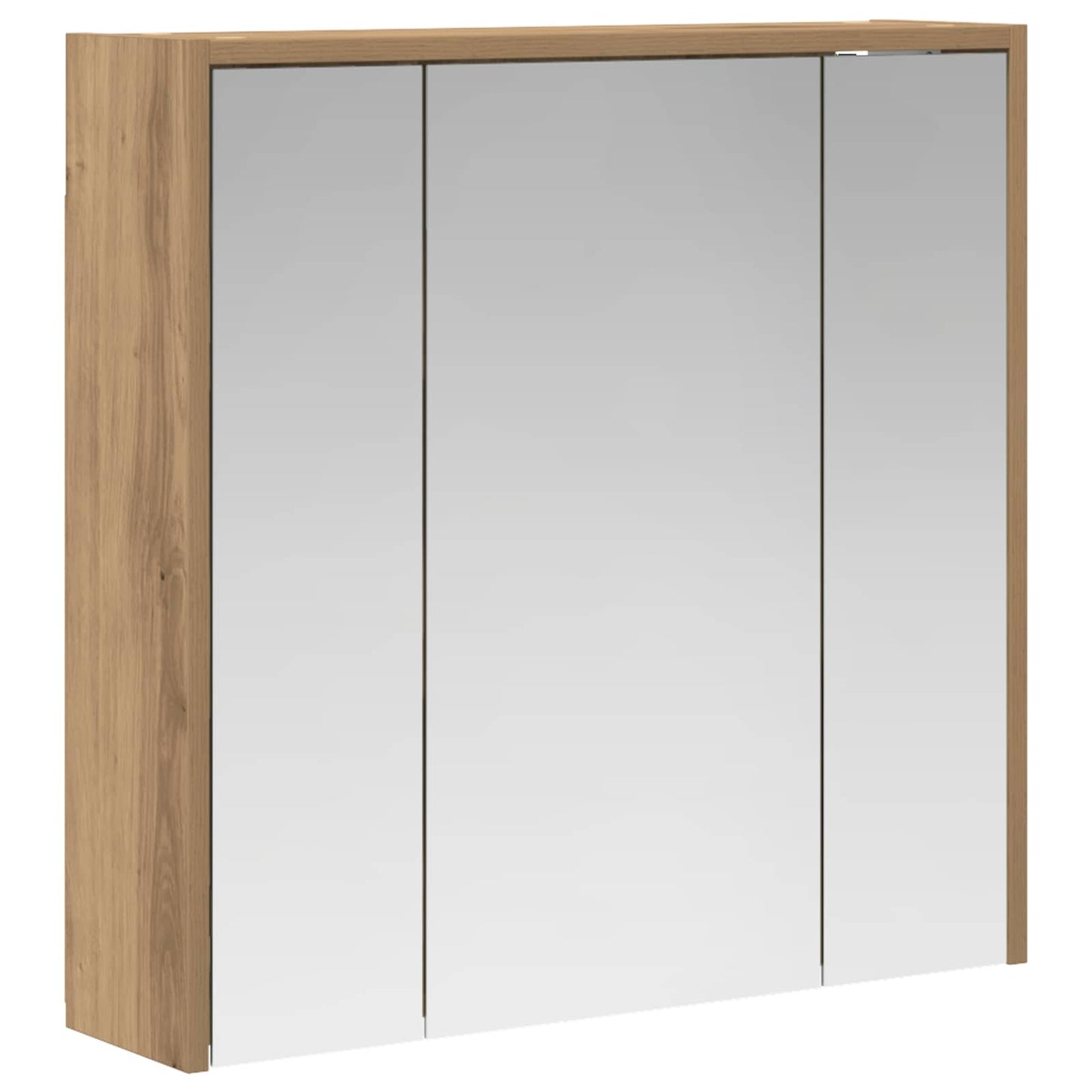 vidaXL Bathroom Mirror Cabinet Artisian Oak 63.5 x 16 x 62.5 cm