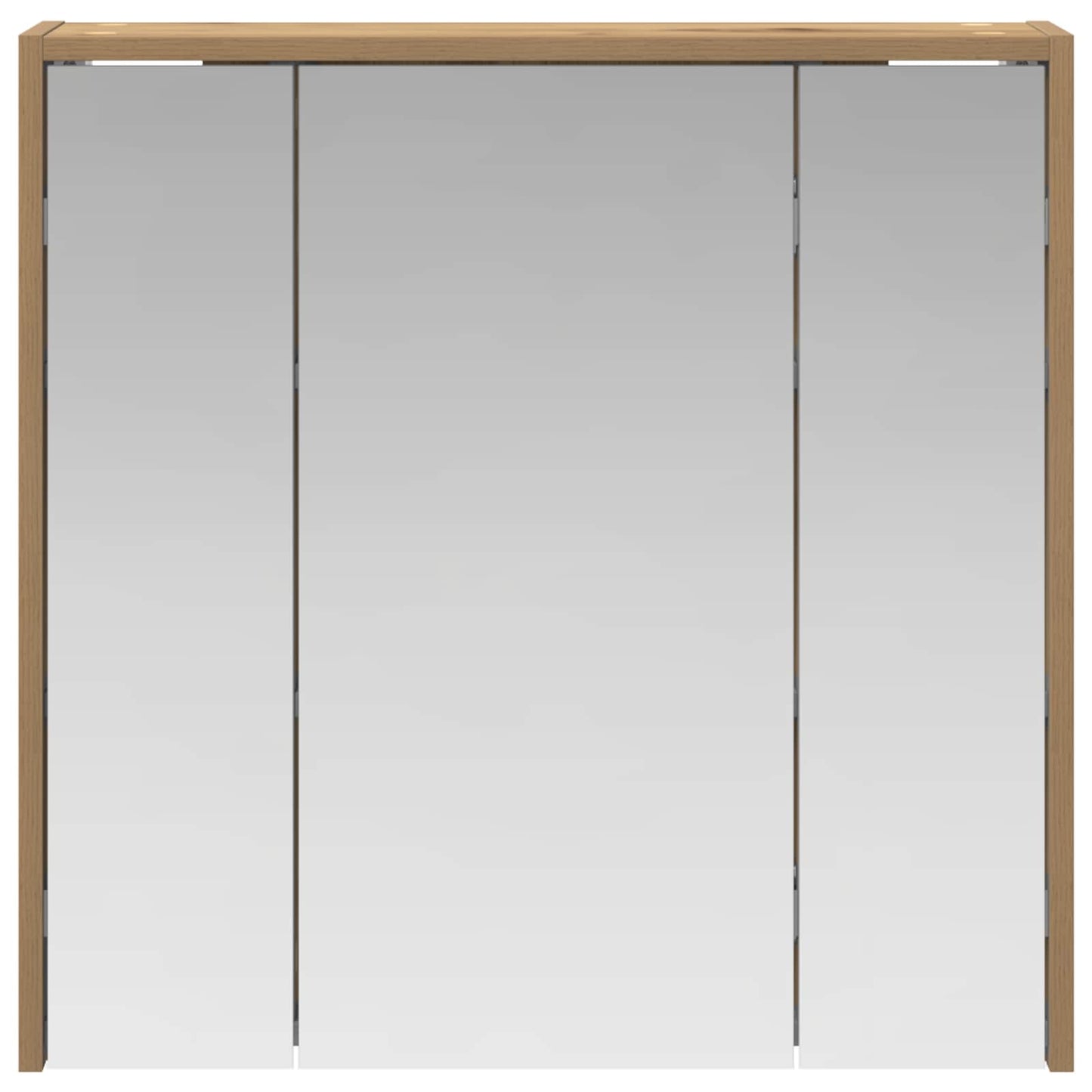 vidaXL Bathroom Mirror Cabinet Artisian Oak 63.5 x 16 x 62.5 cm