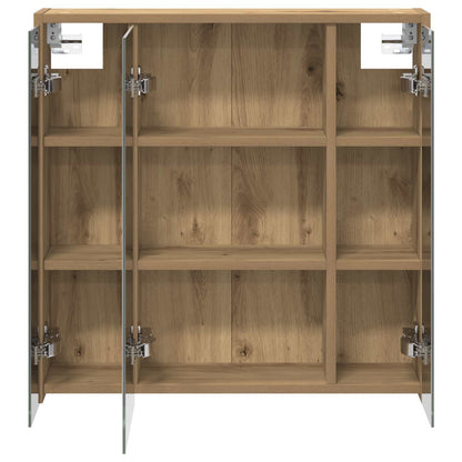 vidaXL Bathroom Mirror Cabinet Artisian Oak 63.5 x 16 x 62.5 cm