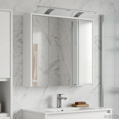 vidaXL Bathroom Mirror Cabinet White 63.5 x 16 x 62.5 cm
