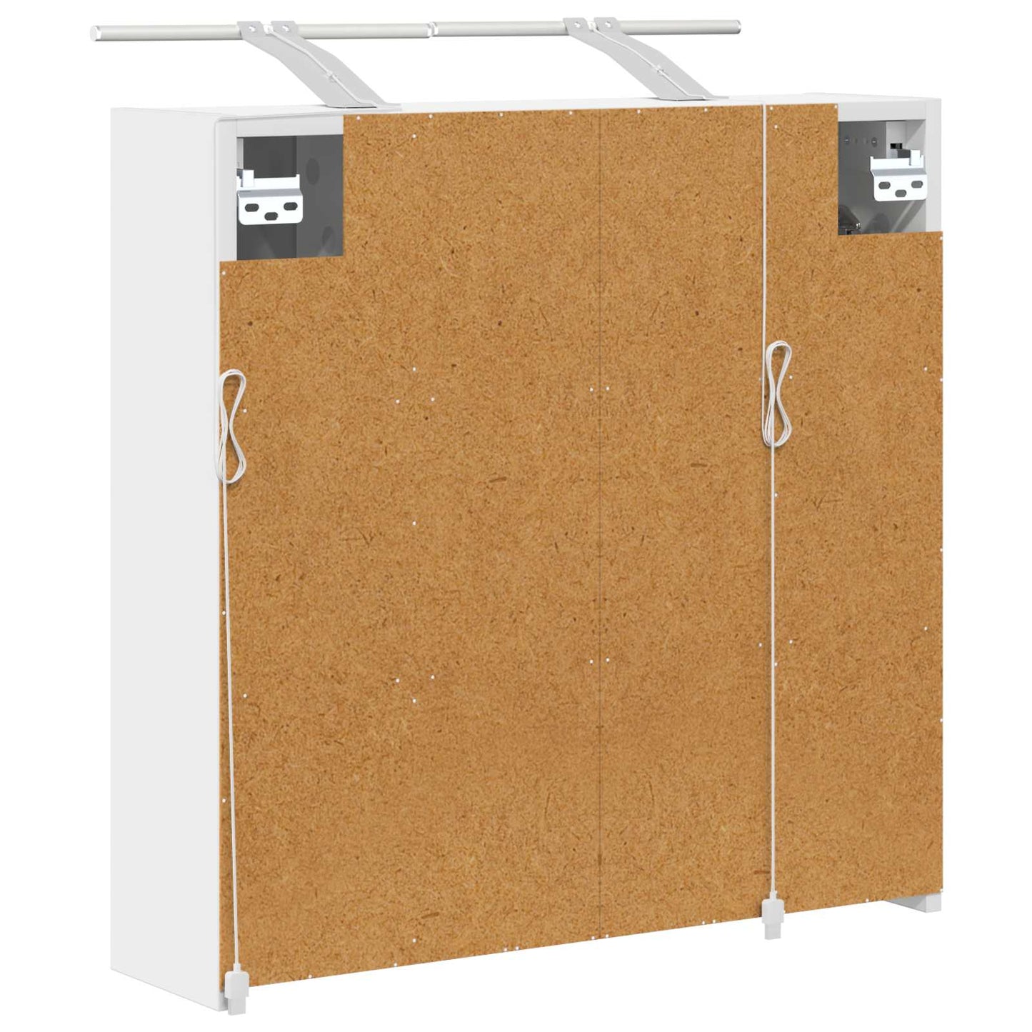 vidaXL Bathroom Mirror Cabinet White 63.5 x 16 x 62.5 cm