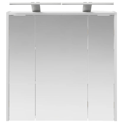 vidaXL Bathroom Mirror Cabinet White 63.5 x 16 x 62.5 cm