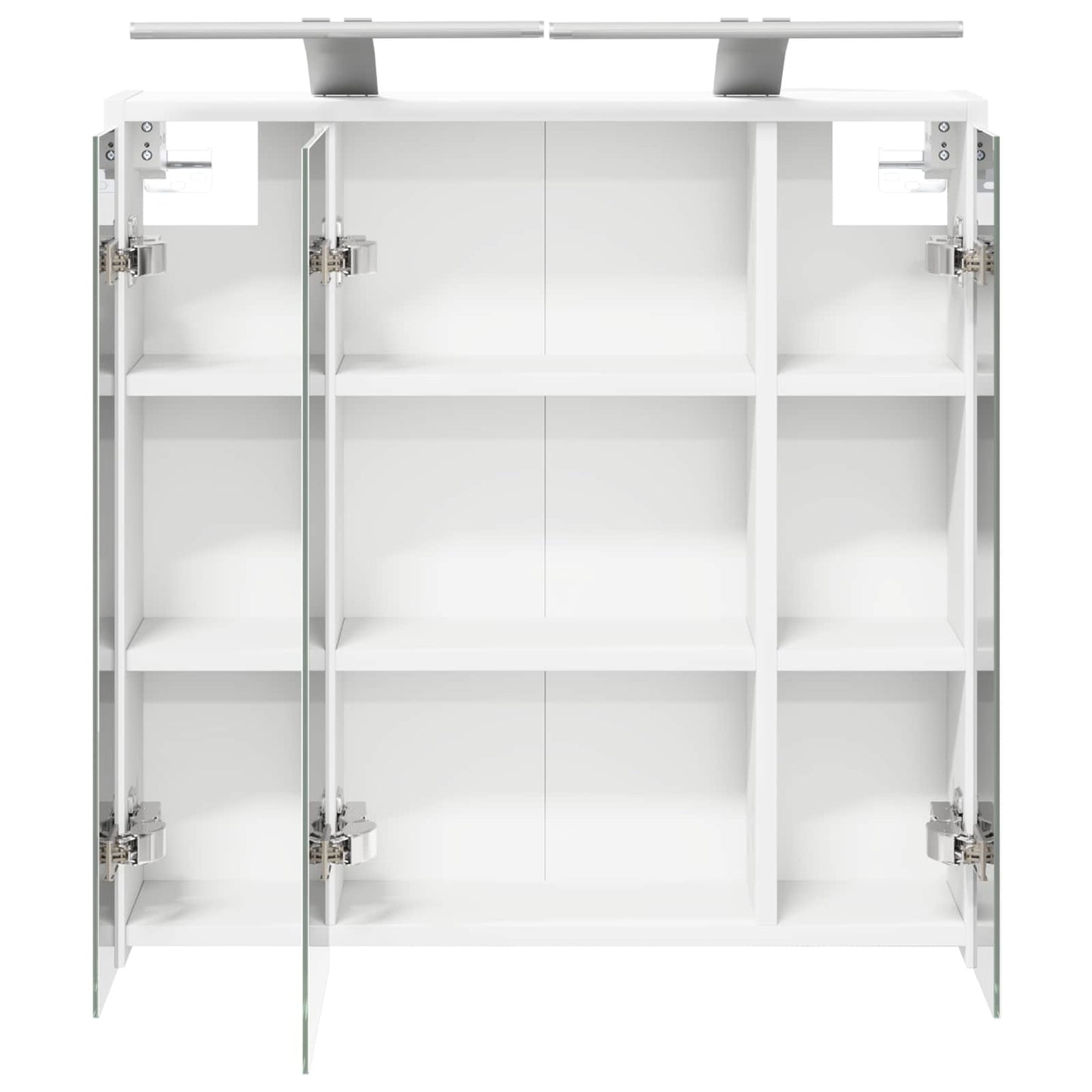 vidaXL Bathroom Mirror Cabinet White 63.5 x 16 x 62.5 cm