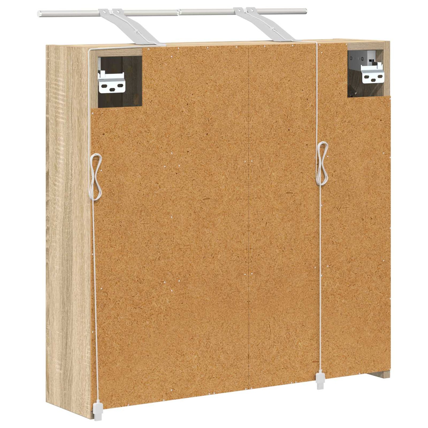 vidaXL Bathroom Mirror Cabinet Sonoma Oak 63.5 x 16 x 62.5 cm