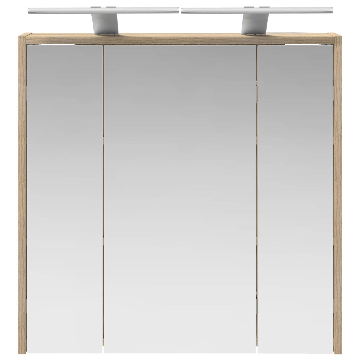 vidaXL Bathroom Mirror Cabinet Sonoma Oak 63.5 x 16 x 62.5 cm