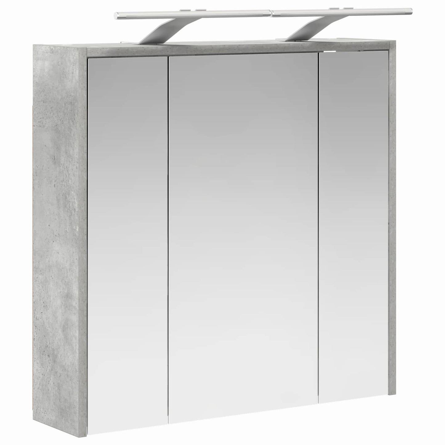 vidaXL Bathroom Mirror Cabinet Concrete Grey 63.5 x 16 x 62.5 cm