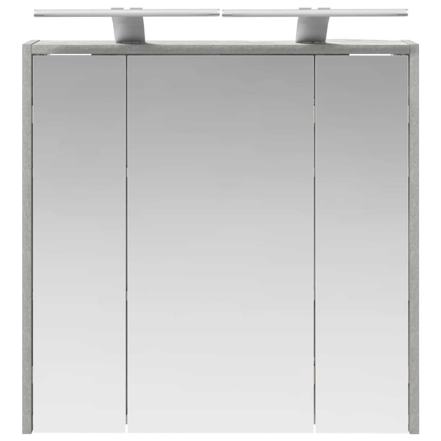 vidaXL Bathroom Mirror Cabinet Concrete Grey 63.5 x 16 x 62.5 cm