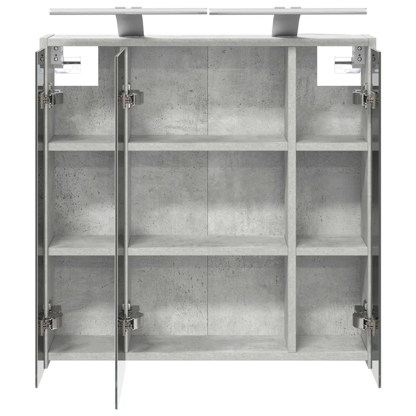 vidaXL Bathroom Mirror Cabinet Concrete Grey 63.5 x 16 x 62.5 cm
