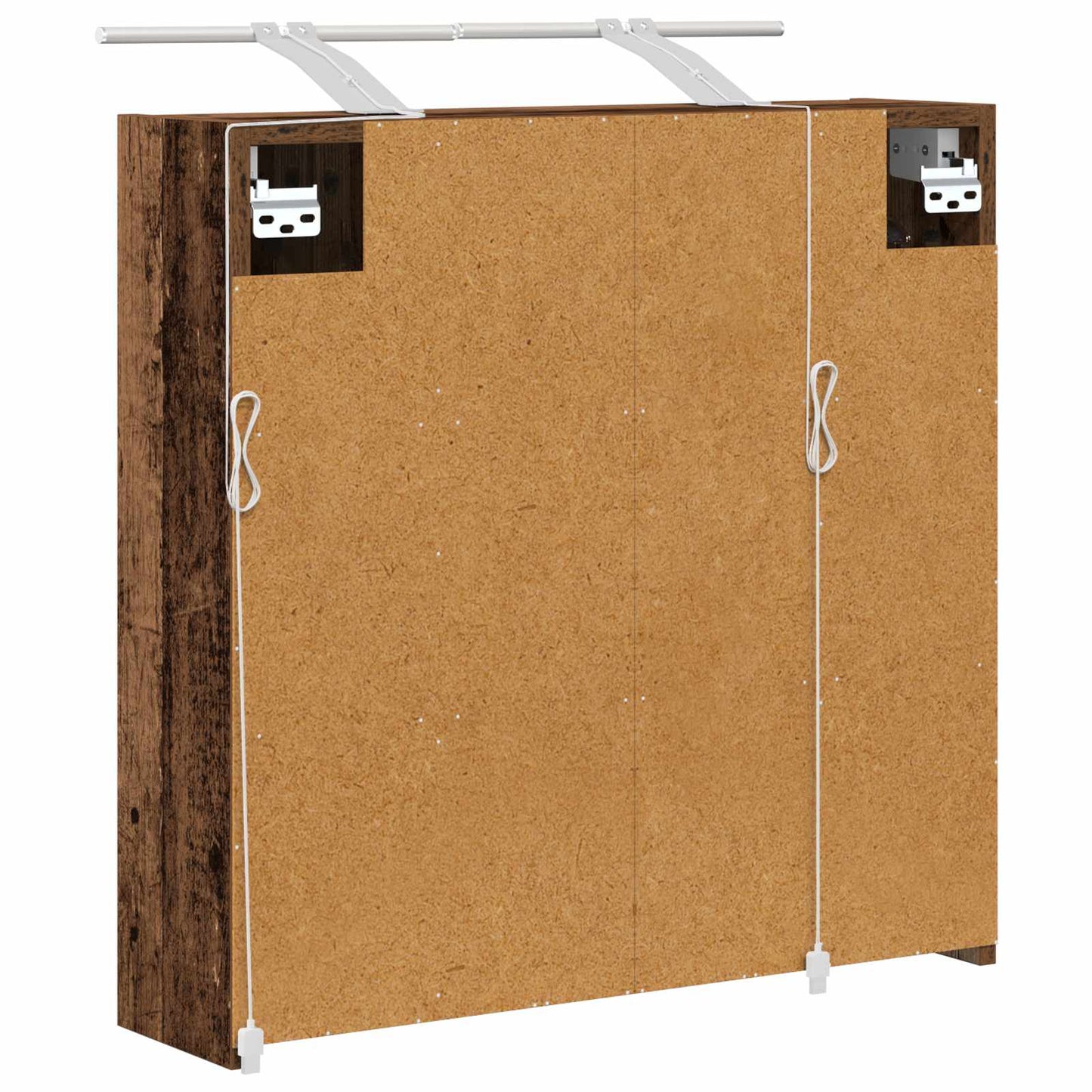 vidaXL Bathroom Mirror Cabinet Old Wood 63.5 x 16 x 62.5 cm