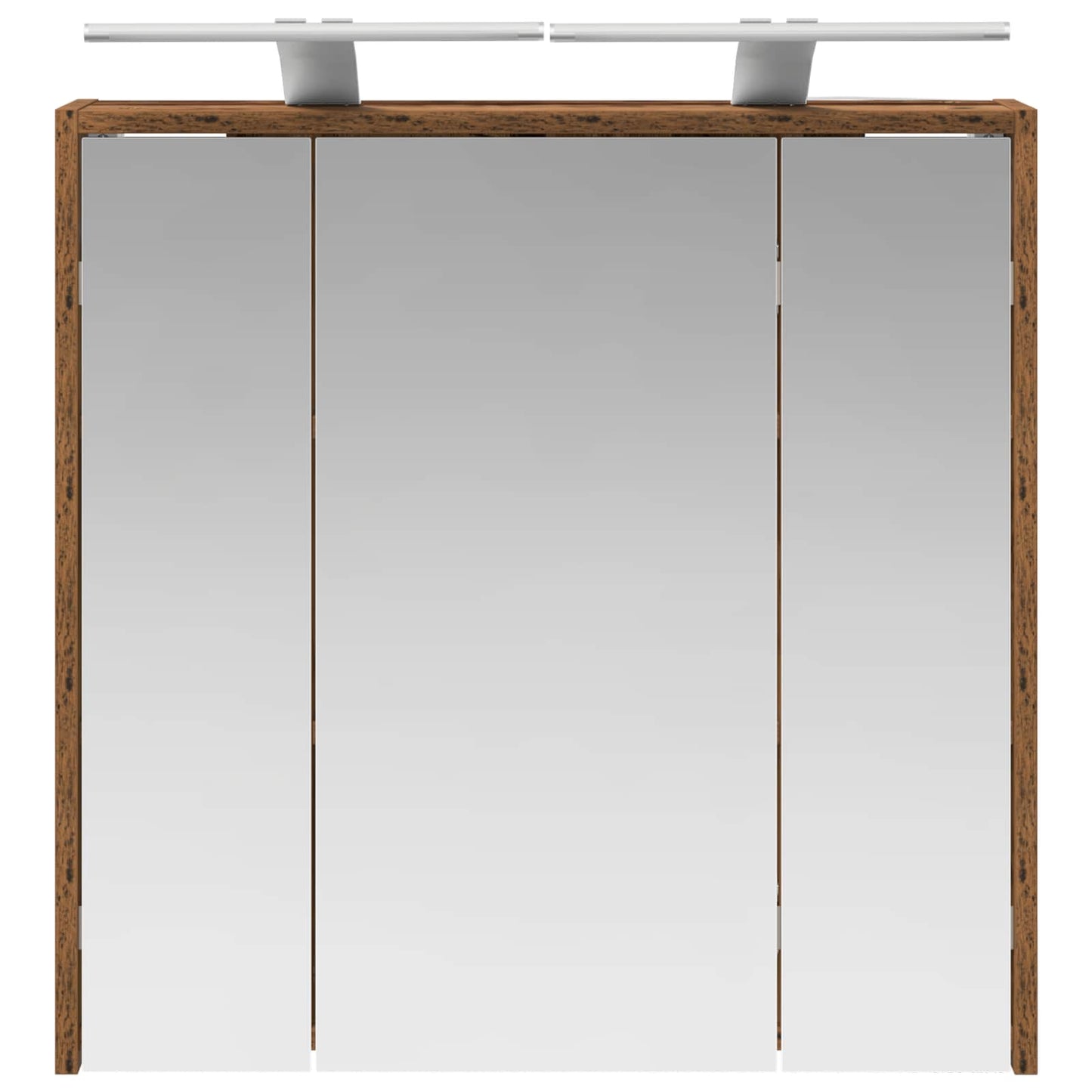 vidaXL Bathroom Mirror Cabinet Old Wood 63.5 x 16 x 62.5 cm