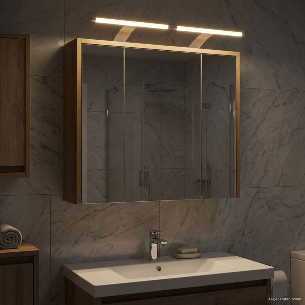 vidaXL Bathroom Mirror Cabinet Artisian Oak 63.5 x 16 x 62.5 cm