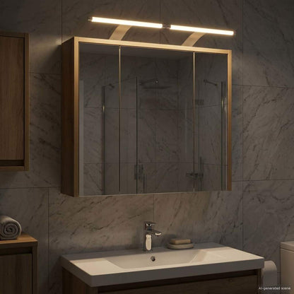 vidaXL Bathroom Mirror Cabinet Artisian Oak 63.5 x 16 x 62.5 cm