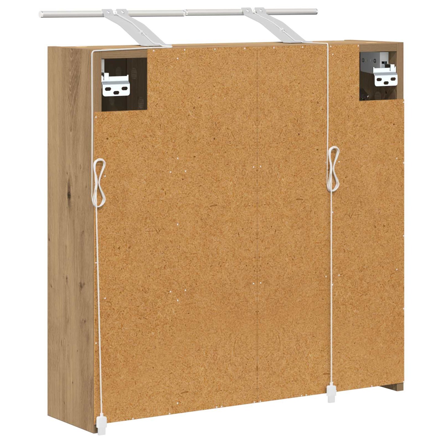 vidaXL Bathroom Mirror Cabinet Artisian Oak 63.5 x 16 x 62.5 cm