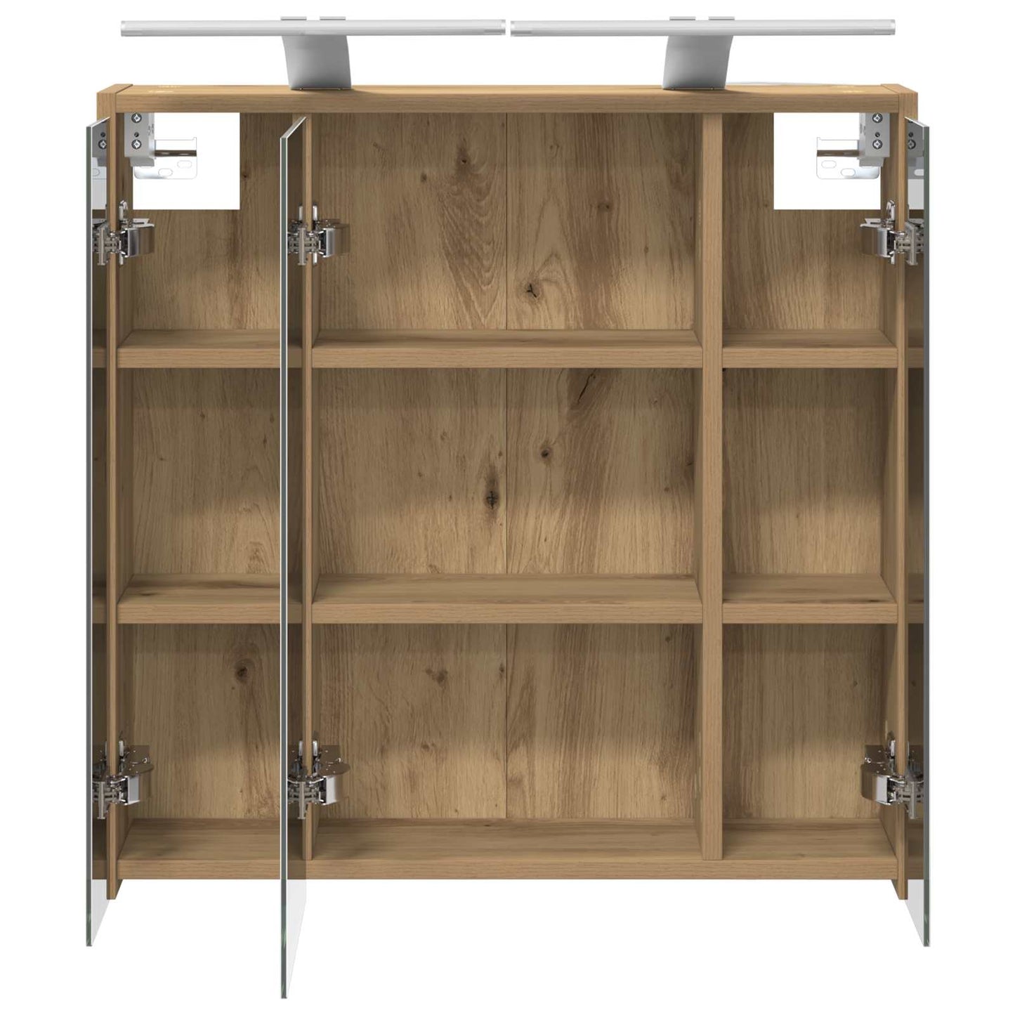vidaXL Bathroom Mirror Cabinet Artisian Oak 63.5 x 16 x 62.5 cm