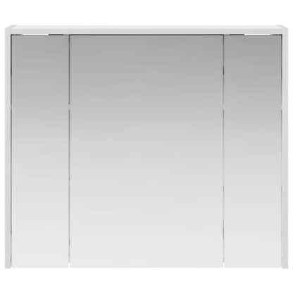 vidaXL Bathroom Mirror Cabinet White 73.5 x 16 x 62.5 cm