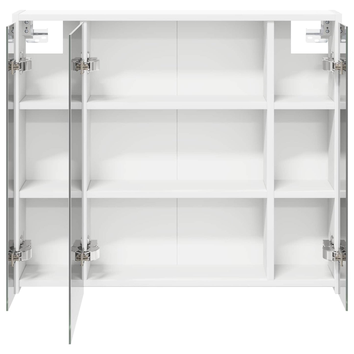 vidaXL Bathroom Mirror Cabinet White 73.5 x 16 x 62.5 cm
