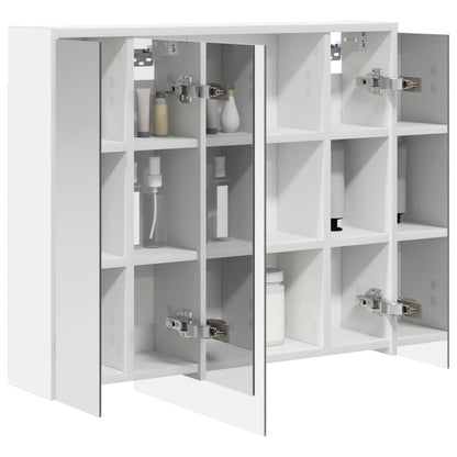 vidaXL Bathroom Mirror Cabinet White 73.5 x 16 x 62.5 cm