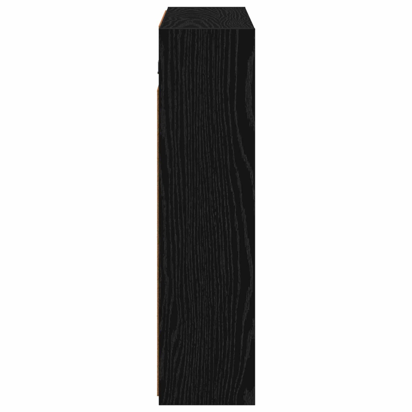 vidaXL Bathroom Mirror Cabinet Black Oak 73.5 x 16 x 62.5 cm