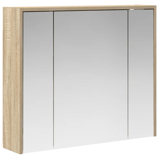 vidaXL Bathroom Mirror Cabinet Sonoma Oak 73.5 x 16 x 62.5 cm